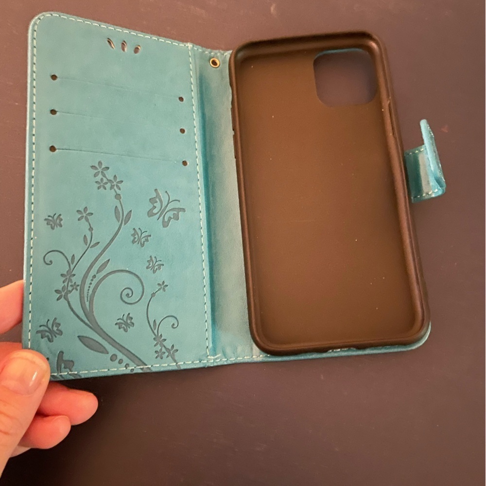 Phone Case Wallet Blue - Picture 2 of 4
